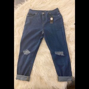 high waist mom jeans